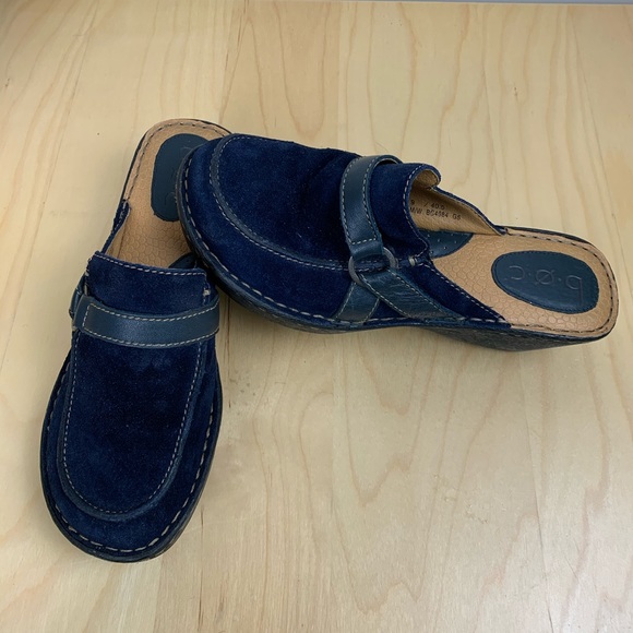 BOC Blue Suede Shoes Clog Style Size 9 - Picture 6 of 8